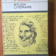 h4 G. Ibraileanu - Studii literare
