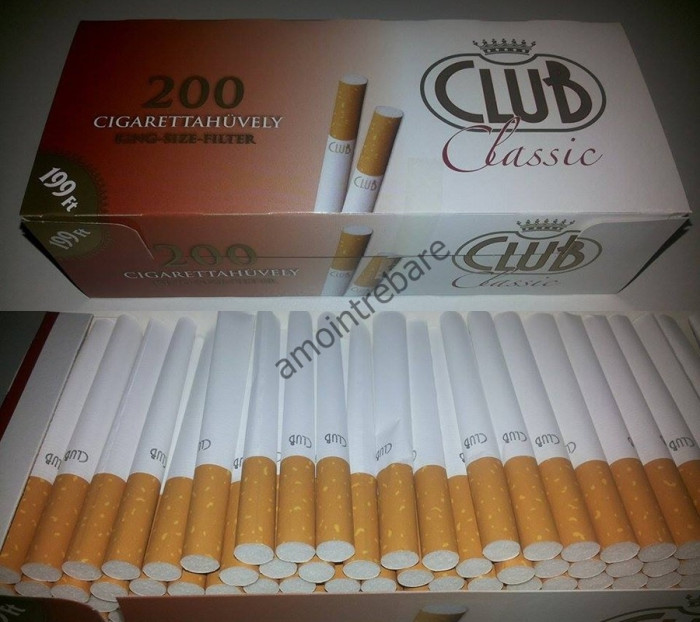 Tuburi tigari Club Classic pentru injectat tutun