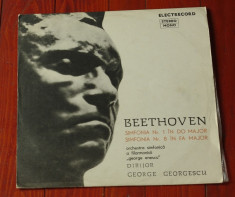 Disc vinil ( vinyl , pick-up ) - Beethoven - Simfonia nr 1 in DO Major - Simfonia nr 8 in FA Major foto