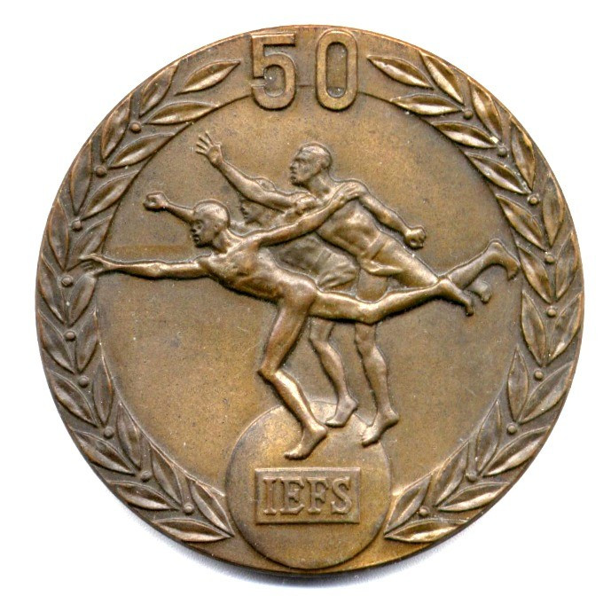 MEDALIE IEFS INSTITUTUL DE EDUCATIE FIZICA SI SPORT 1922-1972 BUCURESTI SPORT 50 ANI