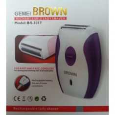 Aparat de epilat Gemei Brown Br 3017 foto