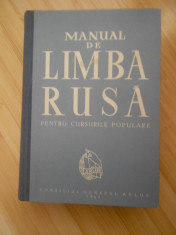 MANUAL DE LIMBA RUSA PENTRU CURSURILE POPULARE foto