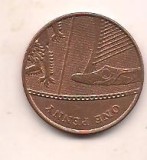 No(2) moneda-MAREA BRITANIE-One penny 2008