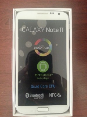 SAMSUNG GALAXY NOTE 2 WHITE foto