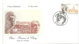 INTREG POSTAL 4863, FRANTA, FDC, PLIC PRIMA ZI, PASSE - PRESENCES DE CLUNY, DESSIN DE P. ALBUISSON, 23.06.1990, ARTA