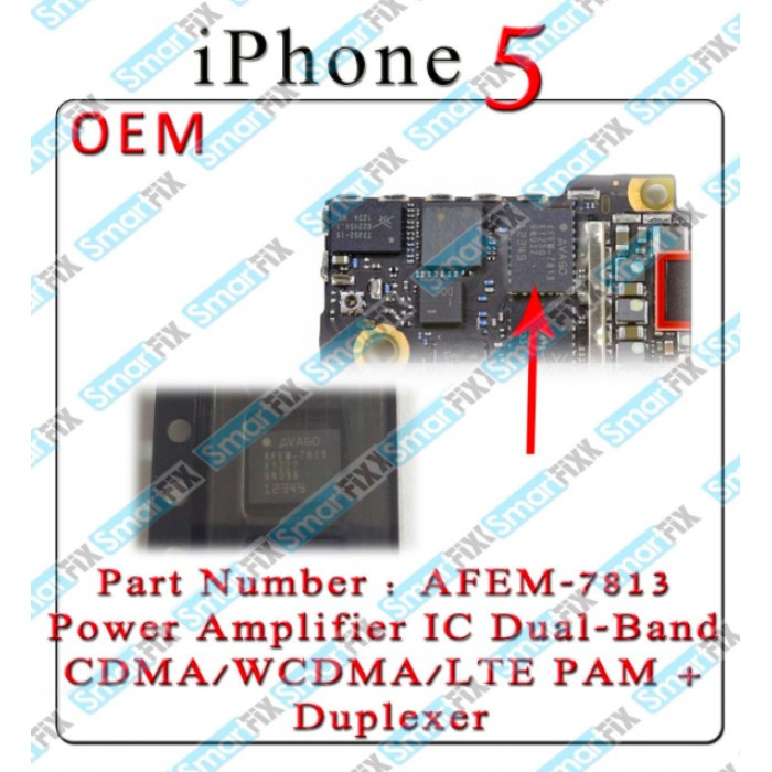 IC chip semnal iPhone 5 AFEM 7813
