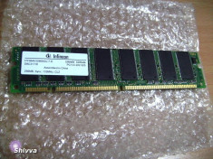 Kit 2 Module PC SDRAM, 384 MB (128 + 256) PC 100 / 133, CL 2. Testate. foto