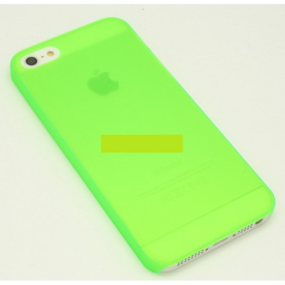 Bumper husa TPU iPhone 5 5s verde foto