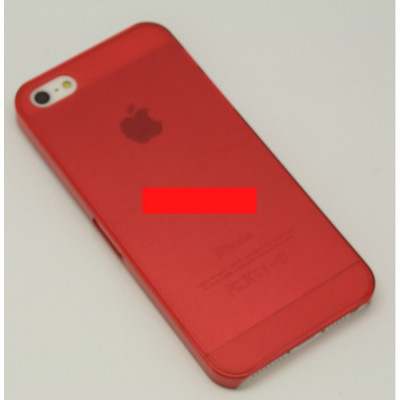 Bumper husa plastic iPhone 5 rosu foto