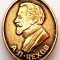 T1. INSIGNA RUSIA URSS CCCP Anton Pavlovici Cehov - dimensiune 20 x 26 mm **