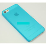 Bumper husa TPU iPhone 5 turcoaz, Albastru