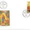 INTREG POSTAL 4894 ROMANIA, SFINTELE PASTI, FDC, PLIC PRIMA ZI, BUCURESTI, 24.04.1992.