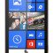 Carcasa Nokia Lumia 520 Neagra Semitransparenta