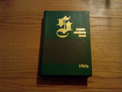 SACHSISCH - SCHWABISCHE CHRONIK - Eduard Eisenburger - 1976, 292p. + 88 ilustr. foto