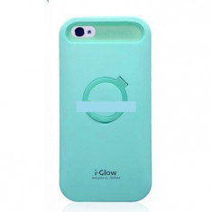 Husa bumper silicon iPhone 5 5s iGlow bleu