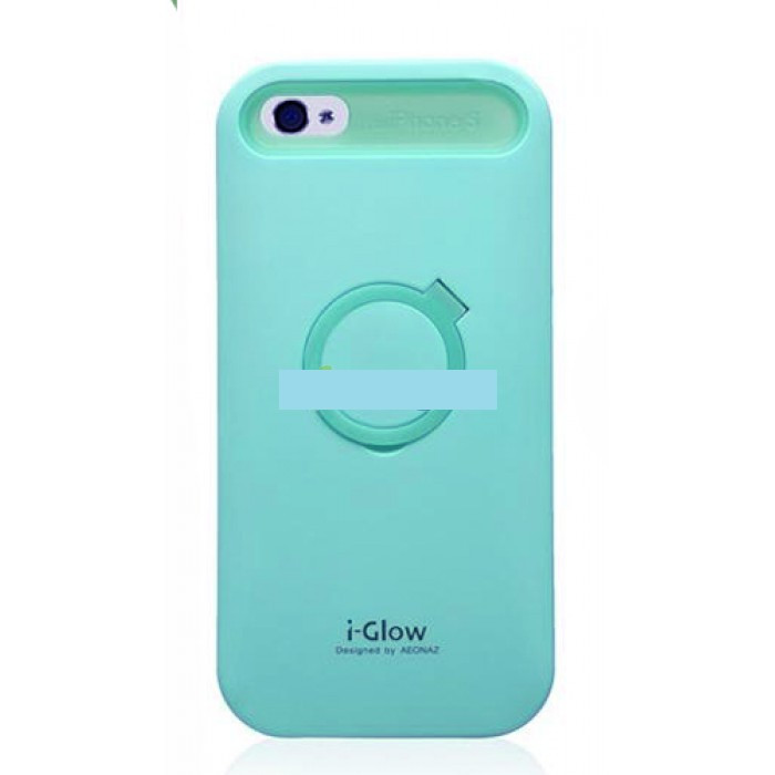 Husa bumper silicon iPhone 5 5s iGlow bleu