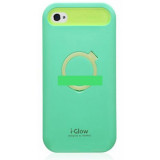 Husa bumper iGlow iPhone 5 5s verde, iPhone 5/5S, Alt material, Apple