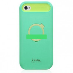 Husa bumper iGlow iPhone 5 5s verde