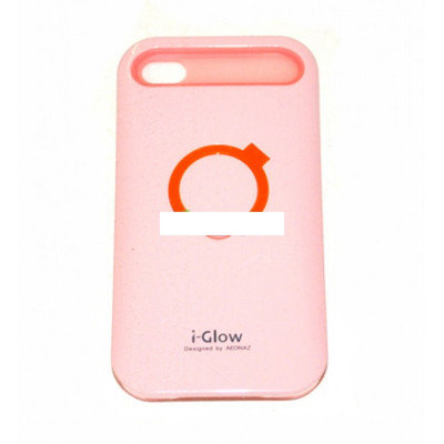 Husa bumper silicon iPhone 5 5s iGlow roz foto