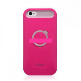 Husa bumper i Glow iPhone 5 5s ciclam, Roz, iPhone 5/5S, Alt material, Apple