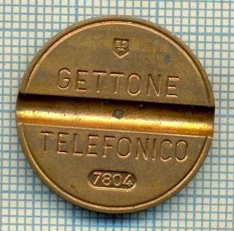 JETON 304 PENTRU COLECTIONARI - GETTONE TELEFONICO - ESM 7804(EMIS APRILIE 1978) - ITALIA -STAREA CARE SE VEDE foto