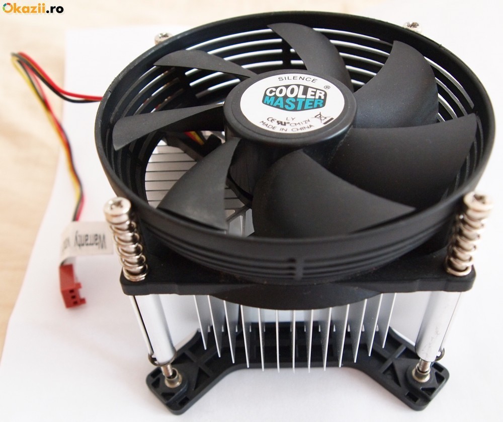 Cooler 775 cu suruburi si backplate Ventilator de 95 mm Cooler Master ...