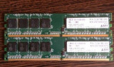 Cumpara ieftin Kit 2 gb DDr2 2*1GB ( 2GB- 2 Giga ) DDR2 667 Mhz impecabile 1GB 240p PC2-5300 1.8V UDIMM, Am1, DDR 2