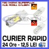 BEC AUTO LED LEDURI T20 W21W - SUPERFLUX - MARSARIER SEMNALIZARE POZITIE FRANA, Universal