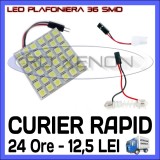 BEC AUTO LED LEDURI PLACUTA PLAFONIERA - 36 SMD - SOFIT FESTOON C5W C10W T10 W5W, Universal