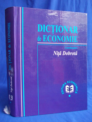 NITA DOBROTA - DICTIONAR DE ECONOMIE - EDITURA ECONOMICA - BUCURESTI - 1999 foto