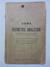 Curs de geometrie analitica - A. Myller 1936 / R2S foto