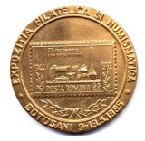 MEDALIE EXPOZITIA FILATELICA SI NUMISMATICA 1984 FILIALA AFR BOTOSANI BP HASDEU ISTORIE NUMISMATICA PACE (CITITI DESCRIEREA)