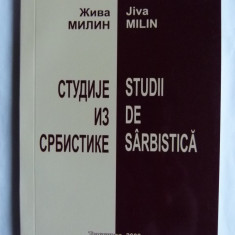 CARTE BANAT- JIVA MILIN, STUDII DE SARBISTICA, TIMISOARA, 2008