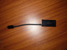 Adaptor MHL Micro USB la HDMI HDTV Samsung Galaxy foto