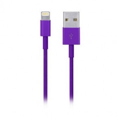 Cablu 8 Pin Lightning USB iPhone 5 5C 5S 6 6 Plus iPad 4 iPad Mini iPod Touch 5 Purple foto