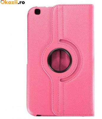 Husa flip roz pink Samsung Galaxy Tab 3 8.00&amp;quot; foto