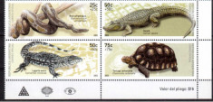 ARGENTINA 2002, Fauna - Reptile, serie neuzata, MNH foto