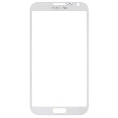 Geam Samsung Galaxy Note 2 N7100 N7105 alb Sticla Glass foto