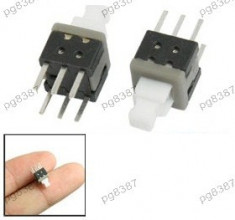 Push buton 6x6 mm, cu retinere - 124500 foto