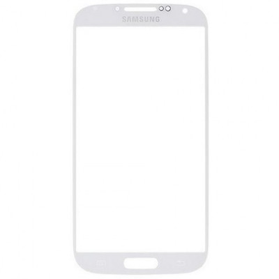 Geam Sticla Glass Samsung s4 i9500 i9505 alb foto