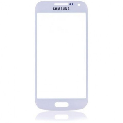 Geam Sticla Glass Samsung s4 mini i9190 i9195 alb foto