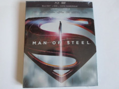 Man of Steel : DVD + Blu-Ray (Nou,Sigilat) foto