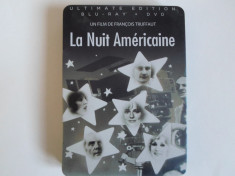 Pachet filmul La nuit Americaine / Noaptea Americana - DVD + Blu-Ray + Carte + Magnet + Cutie metalica foto