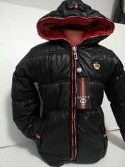 Geaca fetite GUCCI polar pe interior calitate garantata culoare neagra foto