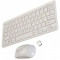 Kit Tastatura si Mouse Wireless 2.4GHz tip Apple-mini tastatura slim wireless