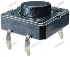 Push buton 12x12mm, inaltime 5mm - 124401 foto