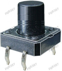 Push buton 12x12mm, inaltime 15mm - 124406 foto