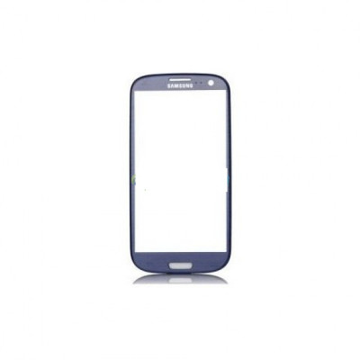 Geam Sticla Glass Samsung S3 i9300 I9305 albastru foto