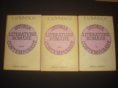 E. LOVINESCU - ISTORIA LITERATURII ROMANE 3 volume foto