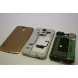 Carcasa Samsung S5 ORIGINALA gold G900 G900F completa